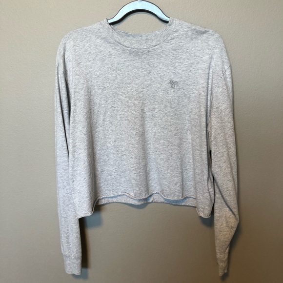 Aritzia Tops - TNA Agden Long Sleeve Light Heathered Gray